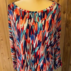 New Directions Knit Top - Multi-color - Med - NEW